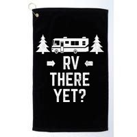 retro Camping RV There Yet Class A Motorhome Golf Towel
