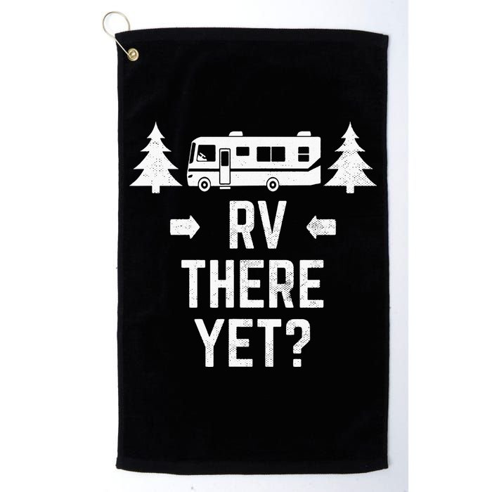 retro Camping RV There Yet Class A Motorhome Golf Towel