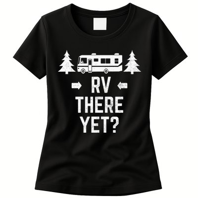 retro Camping RV There Yet Class A Motorhome Womens T-Shirt