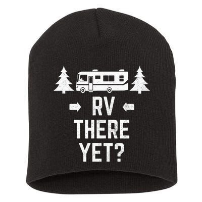 retro Camping RV There Yet Class A Motorhome Short Acrylic Beanie