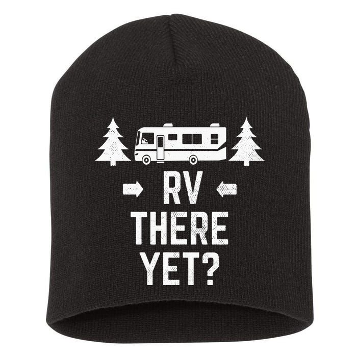 retro Camping RV There Yet Class A Motorhome Short Acrylic Beanie