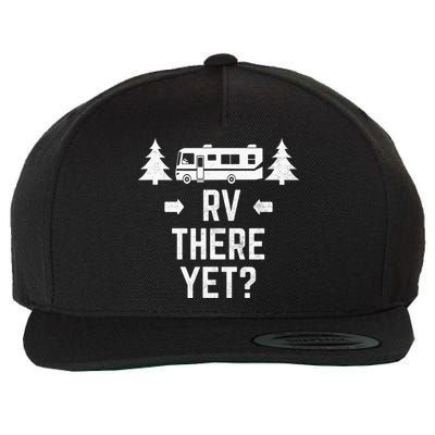 retro Camping RV There Yet Class A Motorhome Wool Snapback Cap