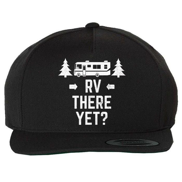 retro Camping RV There Yet Class A Motorhome Wool Snapback Cap