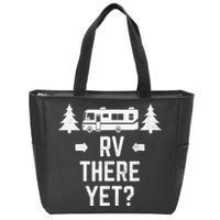 retro Camping RV There Yet Class A Motorhome Zip Tote Bag
