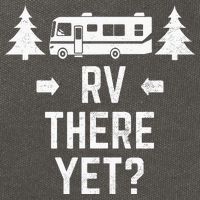 retro Camping RV There Yet Class A Motorhome Cotton Canvas Backpack
