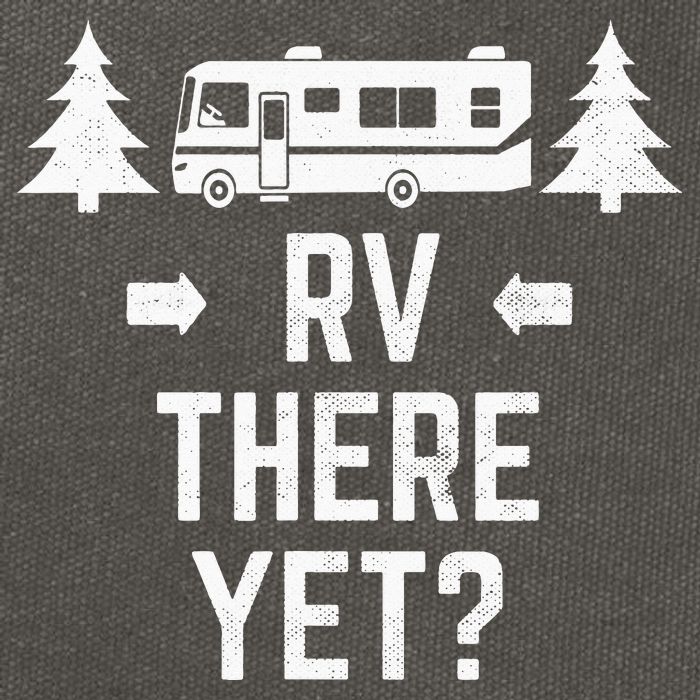 retro Camping RV There Yet Class A Motorhome Cotton Canvas Backpack