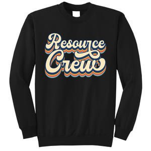 Resource Crew Retro Resource Teacher School Teacher Sweatshirt