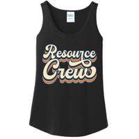 Resource Crew Retro Resource Teacher School Teacher Ladies Essential Tank