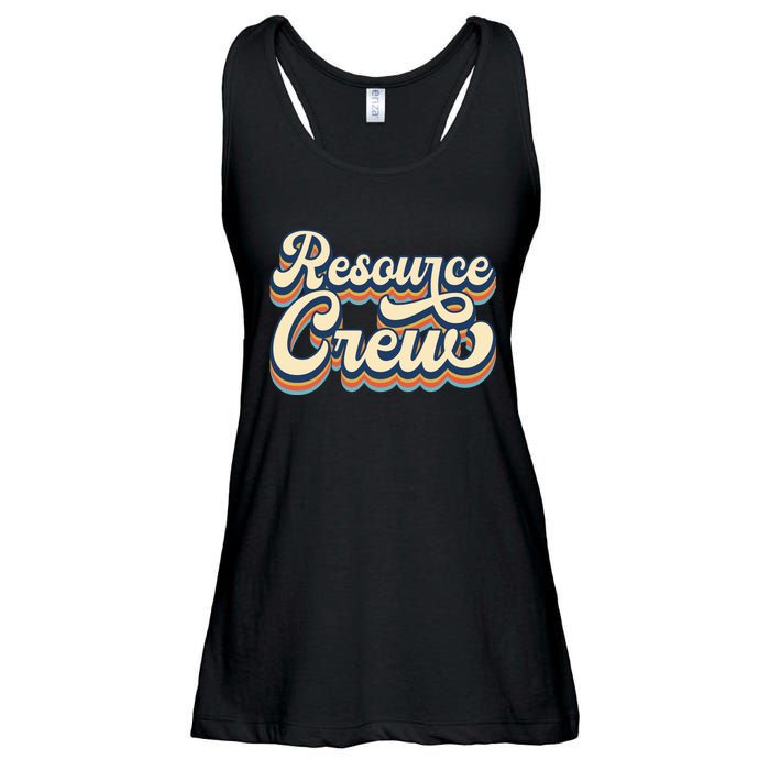 Resource Crew Retro Resource Teacher School Teacher Ladies Essential Flowy Tank