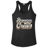 Resource Crew Retro Resource Teacher School Teacher Ladies PosiCharge Competitor Racerback Tank