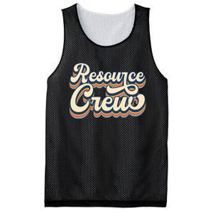 Resource Crew Retro Resource Teacher School Teacher Mesh Reversible Basketball Jersey Tank