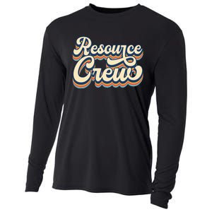 Resource Crew Retro Resource Teacher School Teacher Cooling Performance Long Sleeve Crew