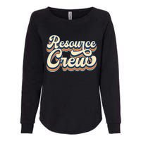 Resource Crew Retro Resource Teacher School Teacher Womens California Wash Sweatshirt