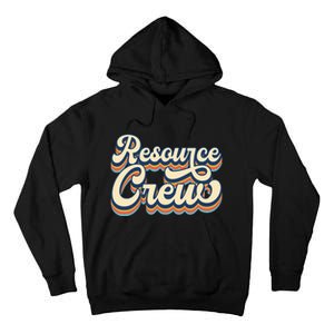 Resource Crew Retro Resource Teacher School Teacher Tall Hoodie