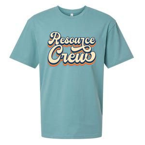 Resource Crew Retro Resource Teacher School Teacher Sueded Cloud Jersey T-Shirt