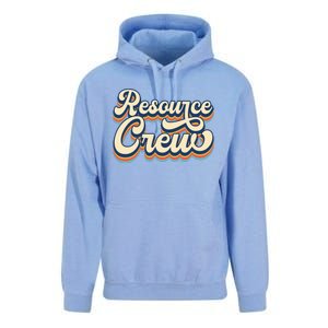 Resource Crew Retro Resource Teacher School Teacher Unisex Surf Hoodie