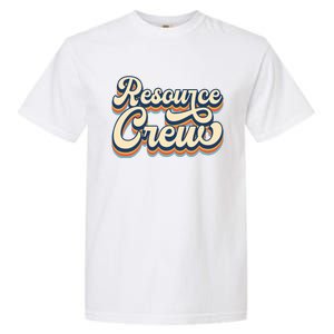 Resource Crew Retro Resource Teacher School Teacher Garment-Dyed Heavyweight T-Shirt