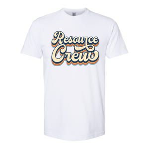 Resource Crew Retro Resource Teacher School Teacher Softstyle CVC T-Shirt