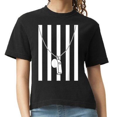 Referee Costume Ref Whistle Refereeing Linesman Umpire Comfort Colors Boxy T-Shirt
