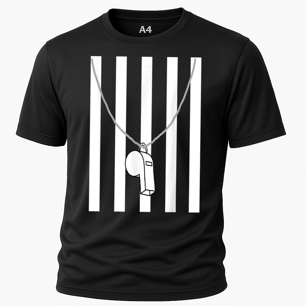Referee Costume Ref Whistle Refereeing Linesman Umpire Performance Shirt
