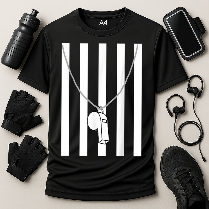 Referee Costume Ref Whistle Refereeing Linesman Umpire Performance Shirt