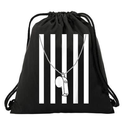 Referee Costume Ref Whistle Refereeing Linesman Umpire Drawstring Bag