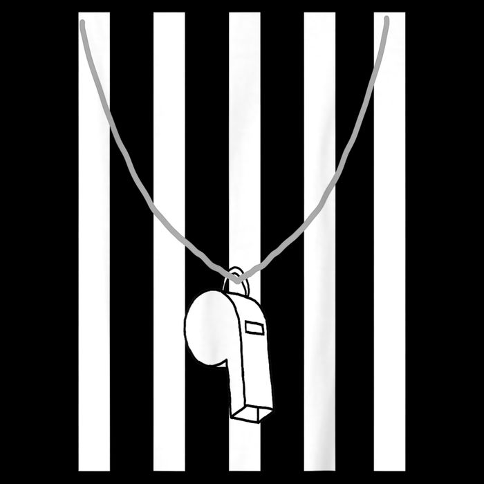 Referee Costume Ref Whistle Refereeing Linesman Umpire 16 in Basic Backpack