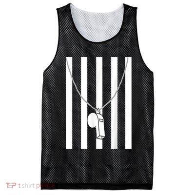 Referee Costume Ref Whistle Refereeing Linesman Umpire Mesh Reversible Basketball Jersey Tank