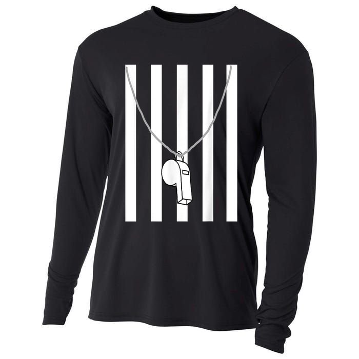 Referee Costume Ref Whistle Refereeing Linesman Umpire Cooling Performance Long Sleeve Crew