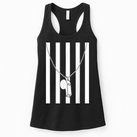 Referee Costume Ref Whistle Refereeing Linesman Umpire Womens Tank Top