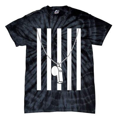 Referee Costume Ref Whistle Refereeing Linesman Umpire Tie-Dye T-Shirt