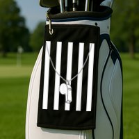 Referee Costume Ref Whistle Refereeing Linesman Umpire Golf Towel