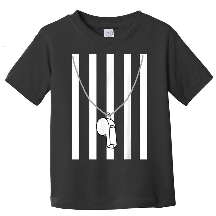 Referee Costume Ref Whistle Refereeing Linesman Umpire Toddler T-Shirt