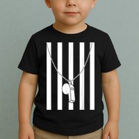 Referee Costume Ref Whistle Refereeing Linesman Umpire Toddler T-Shirt