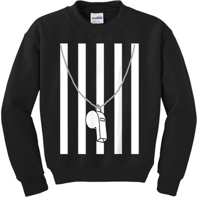 Referee Costume Ref Whistle Refereeing Linesman Umpire Kids Sweatshirt