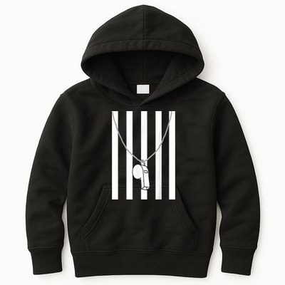 Referee Costume Ref Whistle Refereeing Linesman Umpire Kids Hoodie
