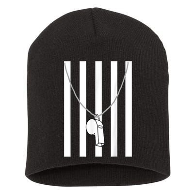 Referee Costume Ref Whistle Refereeing Linesman Umpire Short Acrylic Beanie