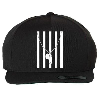 Referee Costume Ref Whistle Refereeing Linesman Umpire Wool Snapback Cap