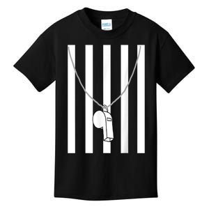 Referee Costume Ref Whistle Refereeing Linesman Umpire Kids T-Shirt