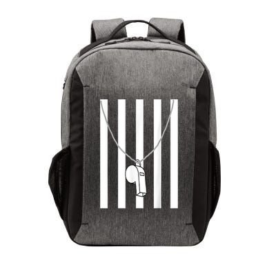 Referee Costume Ref Whistle Refereeing Linesman Umpire Vector Backpack