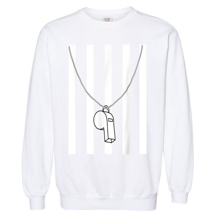 Referee Costume Ref Whistle Refereeing Linesman Umpire Garment-Dyed Sweatshirt
