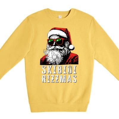 Rizzmas Christmas Rizz Santa Claus Charisma Premium Crewneck Sweatshirt