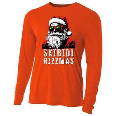 Rizzmas Christmas Rizz Santa Claus Charisma Cooling Performance Long Sleeve Crew