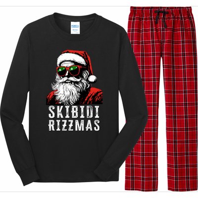 Rizzmas Christmas Rizz Santa Claus Charisma Long Sleeve Pajama Set