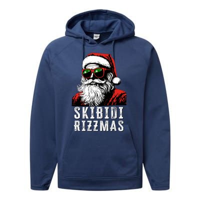 Rizzmas Christmas Rizz Santa Claus Charisma Performance Fleece Hoodie