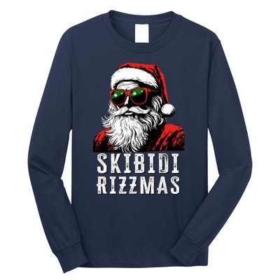 Rizzmas Christmas Rizz Santa Claus Charisma Long Sleeve Shirt