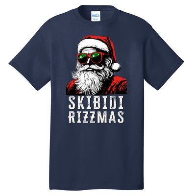 Rizzmas Christmas Rizz Santa Claus Charisma Tall T-Shirt