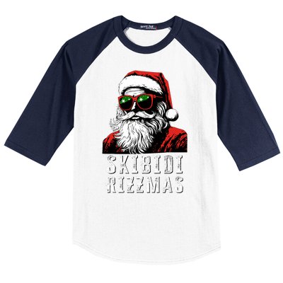 Rizzmas Christmas Rizz Santa Claus Charisma Baseball Sleeve Shirt