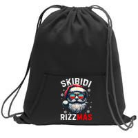 Rizzmas Christmas Rizz Santa Claus Charisma Xmas Sweatshirt Cinch Pack Bag