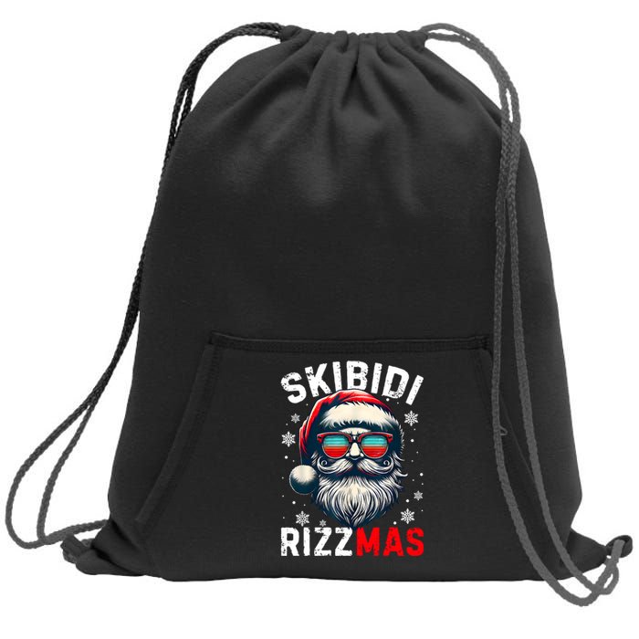 Rizzmas Christmas Rizz Santa Claus Charisma Xmas Sweatshirt Cinch Pack Bag